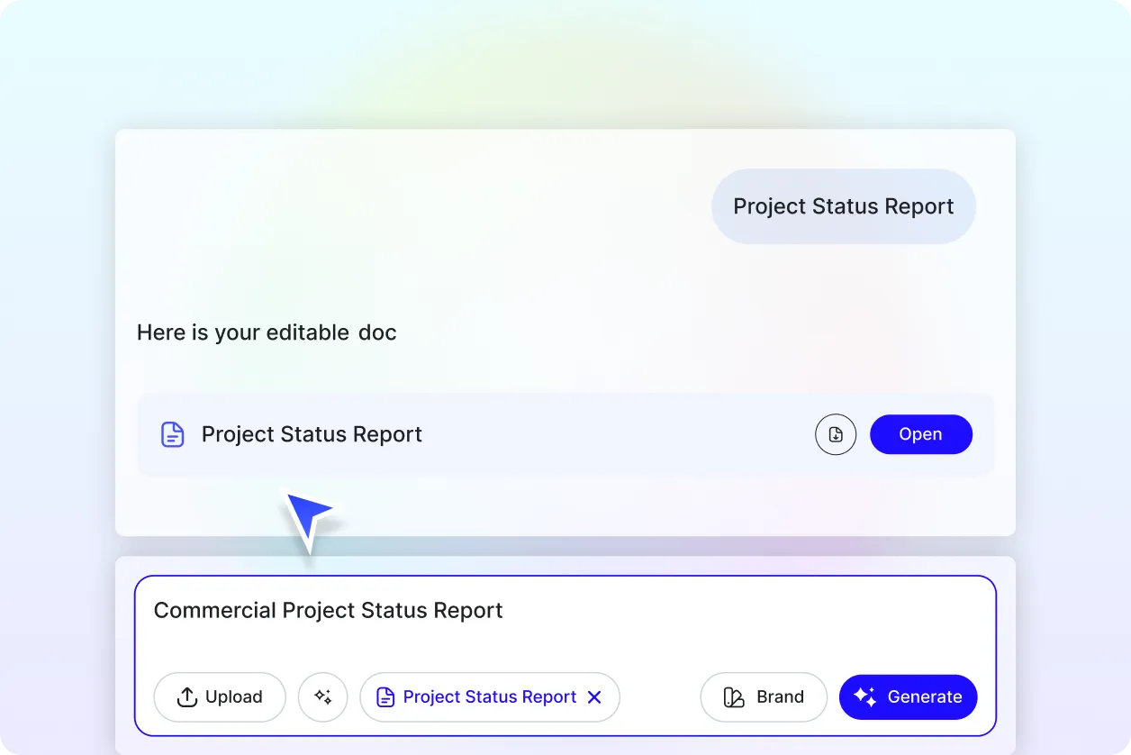 Free AI Project Status Report Generator, Free Project Report Maker Online